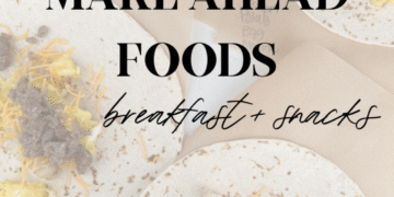 Make Forward Meals: Breakfasts + Snacks