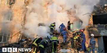 European leaders outraged after Russian strikes kill 19 and injury EU’s HQ