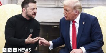‘No going into Nato by Ukraine,’ says Trump as Zelensky prepares for White Home talks