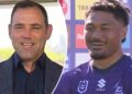Melbourne Storm prop Stefano Utoikamanu fires warning pictures at ‘caught up’ Brisbane Broncos, Cameron Smith, Payne Haas and Reece Walsh reply