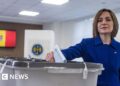 Professional-EU social gathering in Moldova set to win vote mired in claims of Russian interference