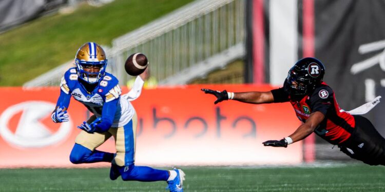 Blue Bombers full three passes, nonetheless finest Redblacks to snap three-game slide