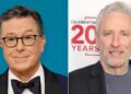 Jon Stewart, Stephen Colbert react to Jimmy Kimmel’s suspension – Nationwide