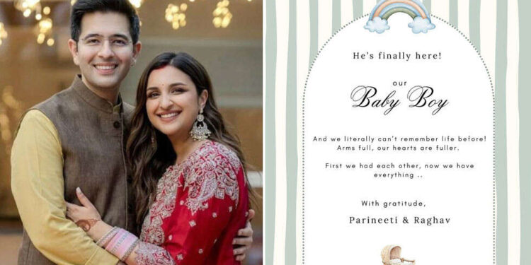 It’s a Boy! Parineeti Chopra and Raghav Chadha Welcome Their First Little one