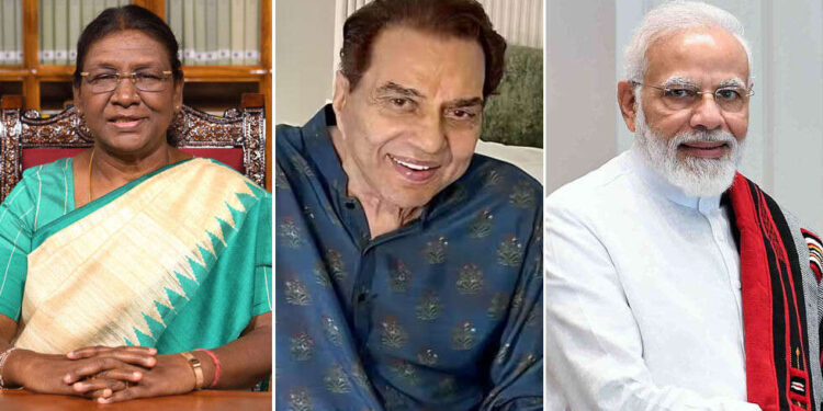 President Droupadi Murmu and PM Modi Mourn Veteran Bollywood Actor Dharmendra’s Demise