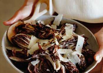 Roasted Radicchio with Manchego