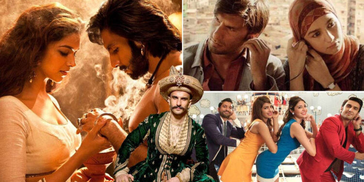 Ranveer Singh motion pictures that show his versatility