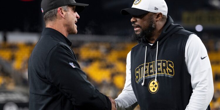 Mike Tomlin, John Harbaugh end storied teaching rivalry with Pittsburgh Steelers, Baltimore Ravens