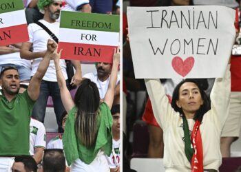 Iranians At The World Cup Protest Throughout The Iran Vs England Recreation
