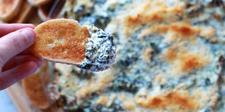 Spinach Artichoke Dip – A Stunning Mess