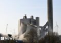 Second cooling tower is demolished at German energy plant