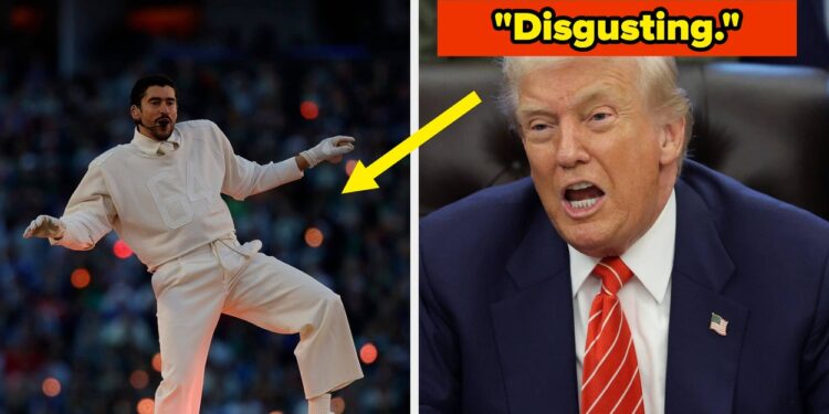 Donald Trump Reacts To Dangerous Bunny Halftime Efficiency