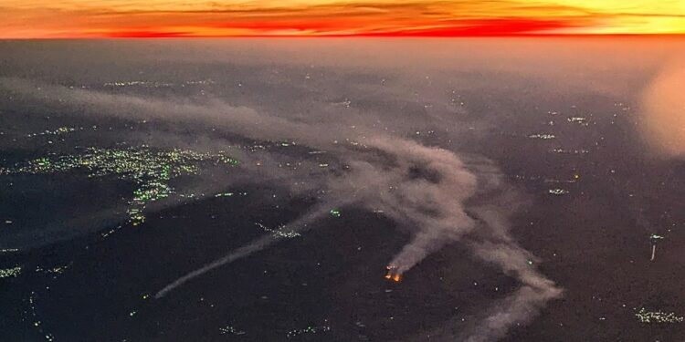 ‘Fields upon fields…’: Pilot shares images of farm fires as Mumbai chokes on poor AQI