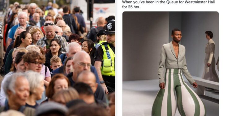 Humorous Tweets About The Queue To See Queen’s Casket