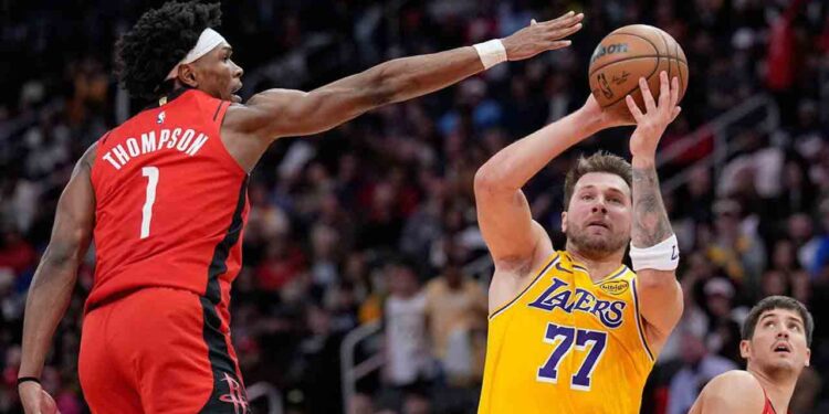 Doncic leads Lakers previous Rockets for sixth straight victory