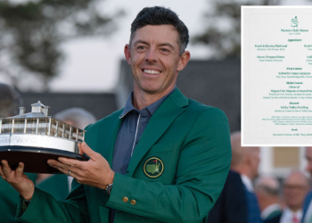 Golf information 2026 | Rory McIlroy’s Champions Dinner Masters menu revealed, that includes elk sliders