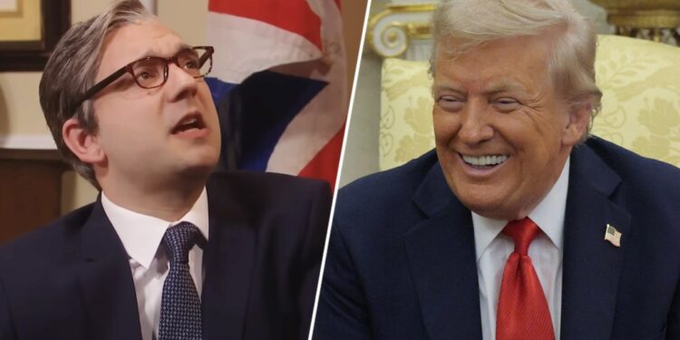 Trump Shares ‘SNL UK’ Clip Mocking Keir Starmer & Himself