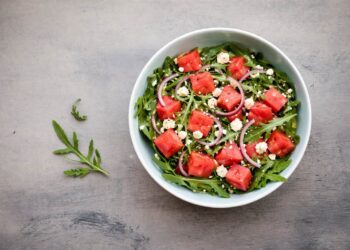 Watermelon Salad with Feta and Mint