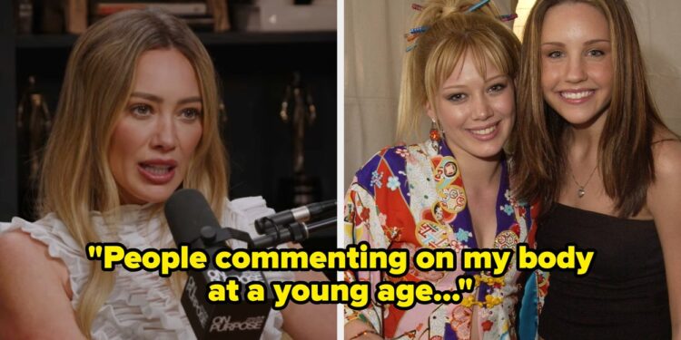 Hilary Duff Opens Up About Teen Physique Picture Struggles