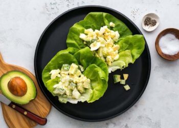 Egg Salad Provencal in Lettuce Wraps