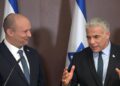 Yair Lapid and Naftali Bennett merge events