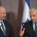 Yair Lapid and Naftali Bennett merge events