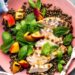 Grilled Hen, Lentil and Peach Salad