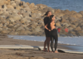 Kim Kardashian, Lewis Hamilton Kiss On Seashore Date (Unique)