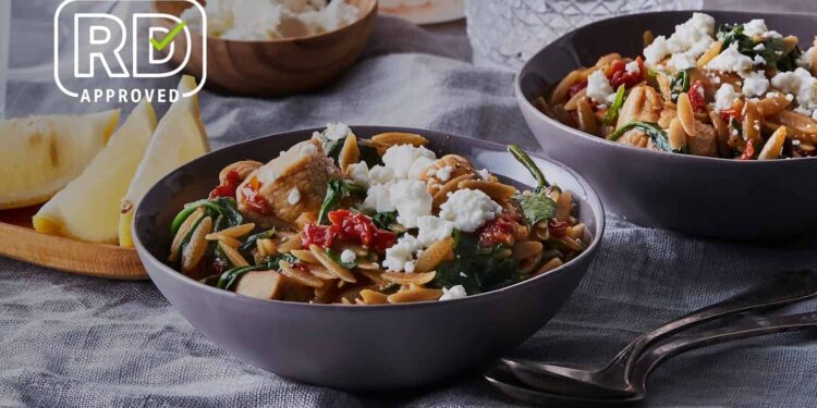 Greek Hen & Orzo Skillet