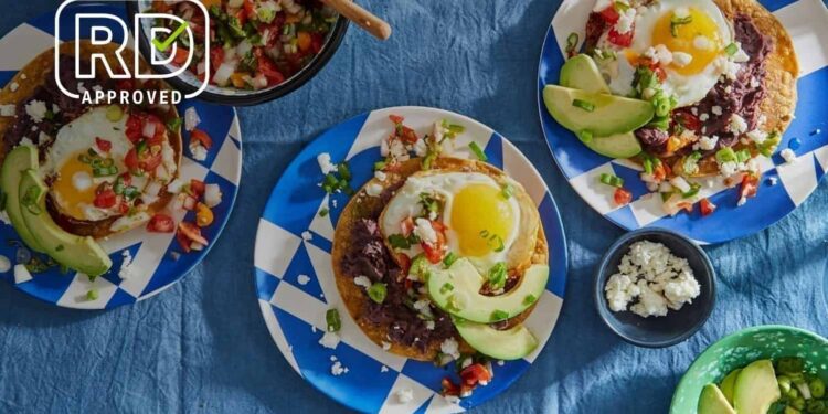 Black Bean and Avocado Breakfast Tostadas