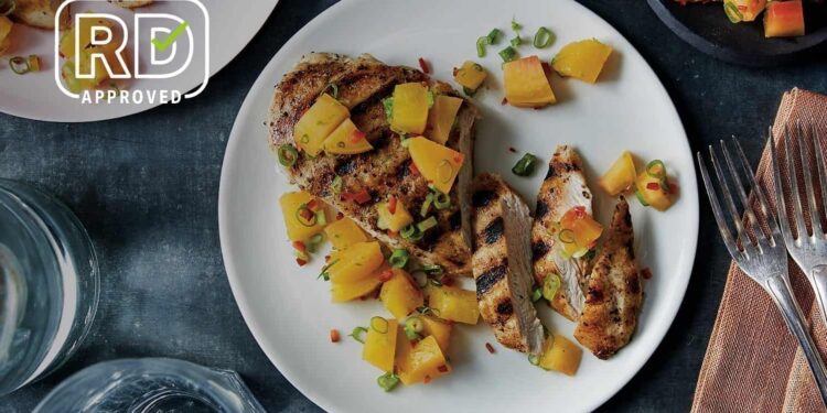 Grilled Hen With Peach Salsa