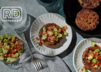 Chipotle Black Bean Burgers With Avocado Salsa