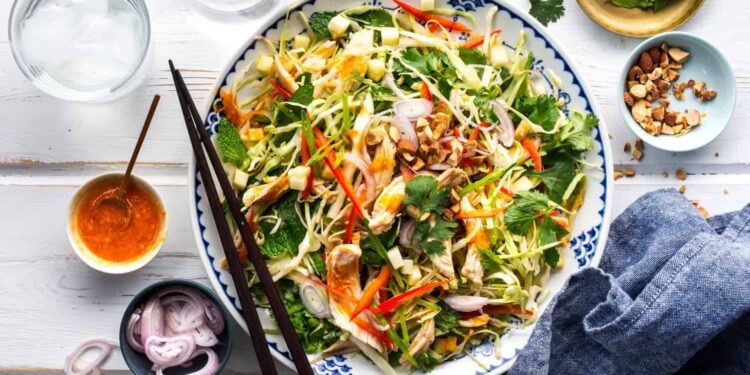 Vietnamese Lemongrass Hen Salad | MyFitnessPal