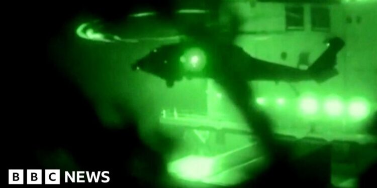 US releases video of forces seizing Iranian ship