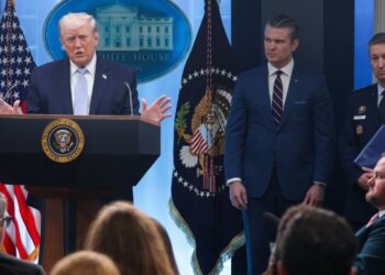 Trump holds press convention on Iran : NPR