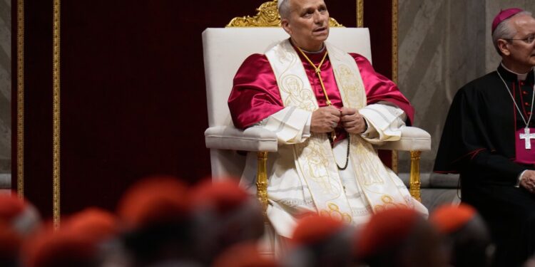 Pope Leo calls for political leaders negotiate peace in Iran struggle : NPR