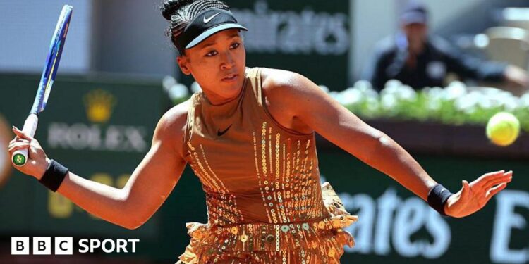 French Open 2026 outcomes: Naomi Osaka sparkles in golden ‘Eiffel Tower’ outfit in first-round win
