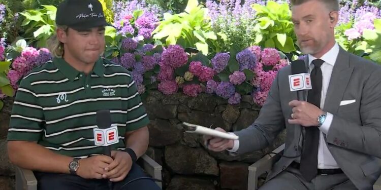 PGA Championship golf 2026 information, Garrick Higgo penalised for being late to tee, video, excuse, leaderboard and scores spherical one