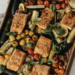 Sheet Pan Balsamic Salmon with Cherry Tomatoes & Zucchini