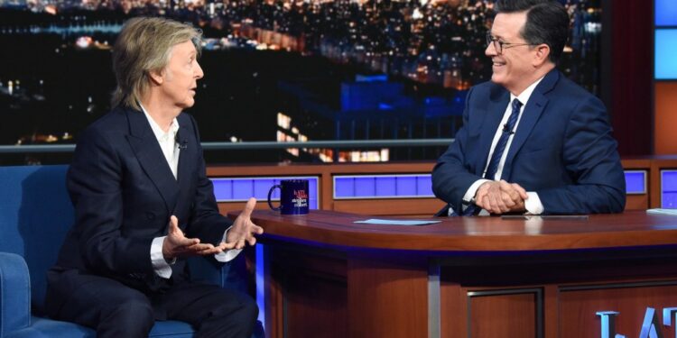 Stephen Colbert’s Ultimate ‘Late Present’ Friends Embody Paul McCartney