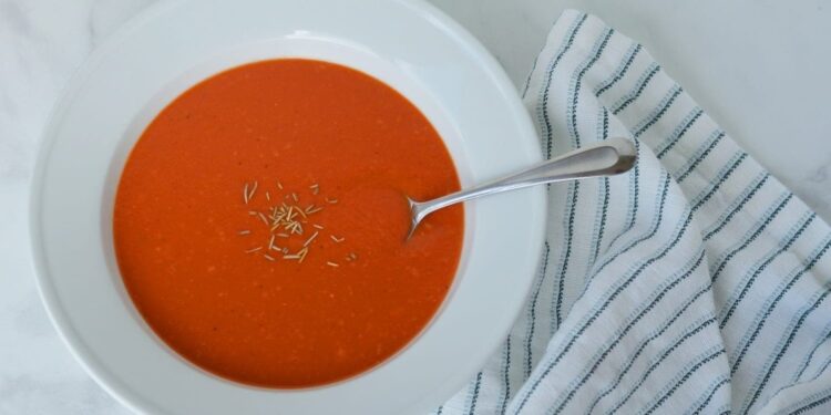 Stress Cooker Beet and Tomato Soup
