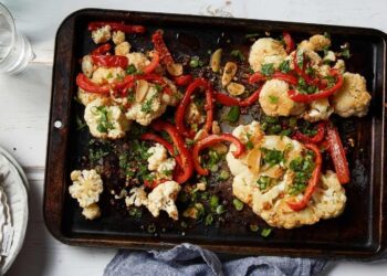 Sheet Pan Kung Pao Cauliflower Steaks