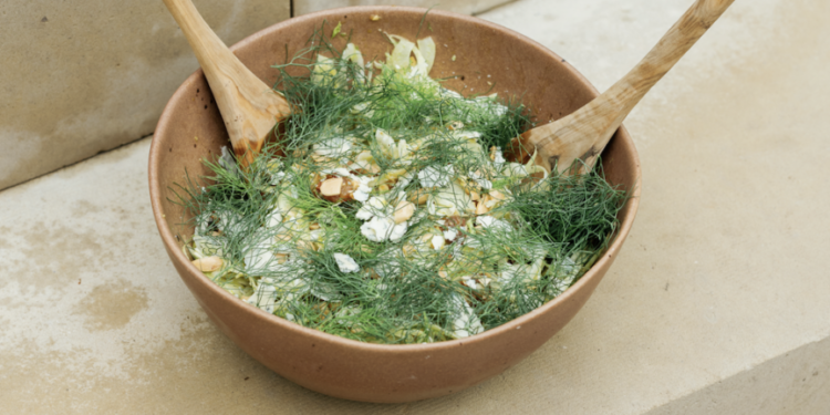 Make-Forward Fennel Salad With Dates, Blue Cheese, and Almonds