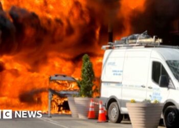 Second automobile explodes into huge fireball in NYC