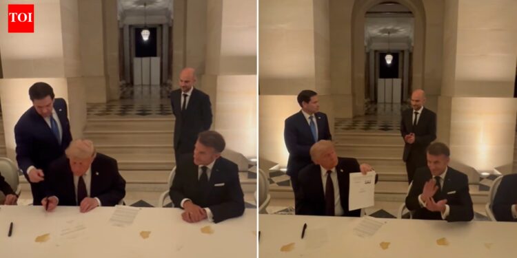 On cam: Donald Trump indicators US-Iran peace deal MoU throughout dinner with Macron at G7 in Versailles, says ‘this was not simple’