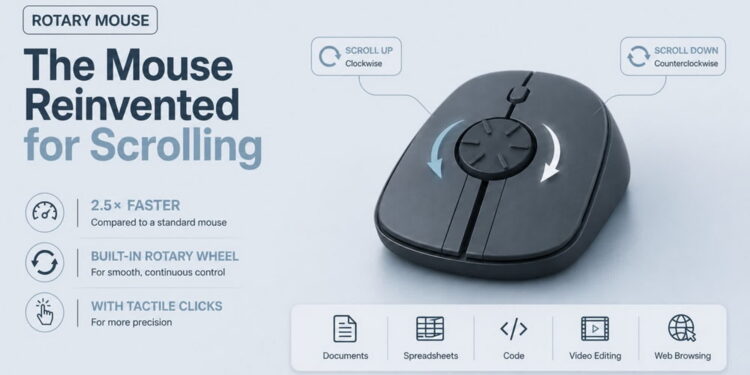 The Rotary Mouse reimagines the way in which we scroll via content material