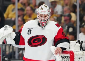 Hurricanes begin rookie Brandon Bussi for Recreation 4 of Stanley Cup Closing