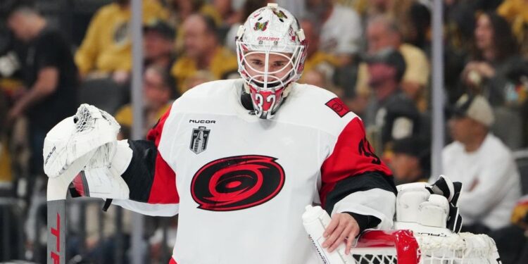 Hurricanes begin rookie Brandon Bussi for Recreation 4 of Stanley Cup Closing