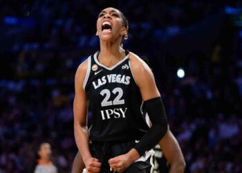 Wilson turns into quickest in WNBA historical past to achieve 6,000 factors, Aces prime Storm