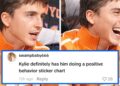 Timothée Chalamet’s Goofy Knicks Celebration Goes Viral